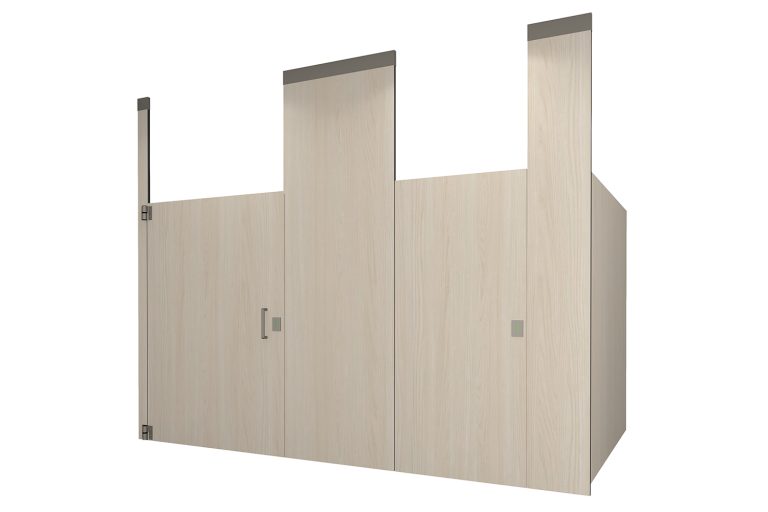 Phenolic Ceiling Hung Field Elm Toilet Partition