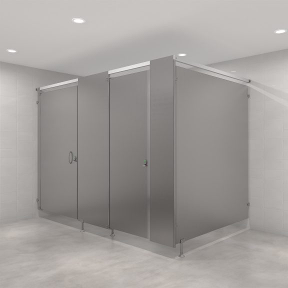 Pedestal Mounted Stainless Steel Toilet Partitions