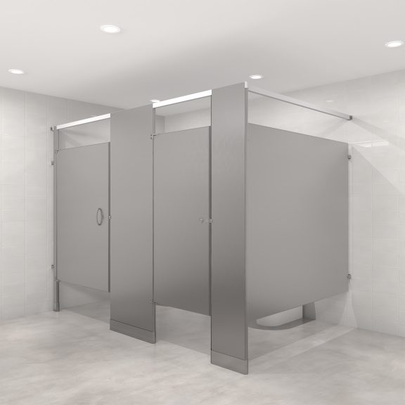 Headrail Braced Stainless Steel Toilet Partitions