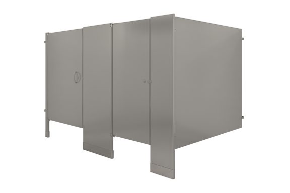 Stainless Steel Floor Mounted Toilet Partitions