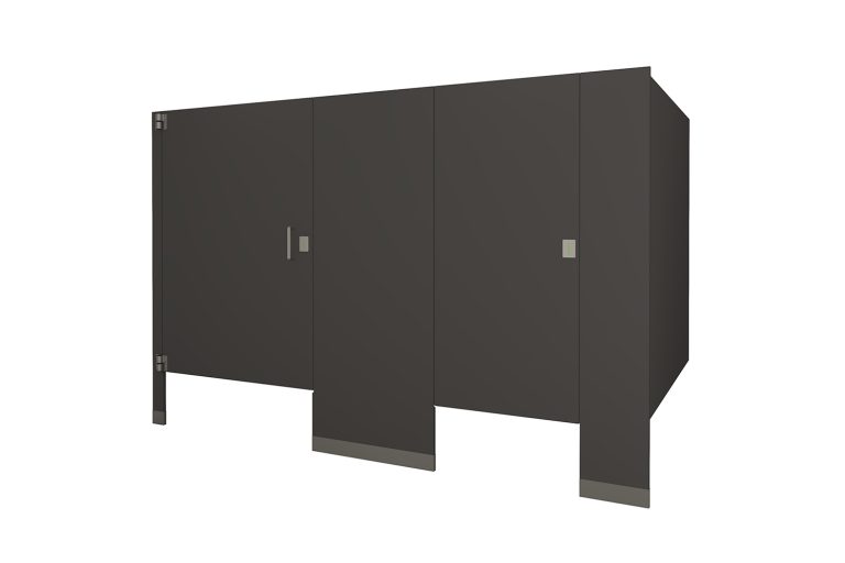 Phenolic Floor Mounted Dark Grey Toilet Partition