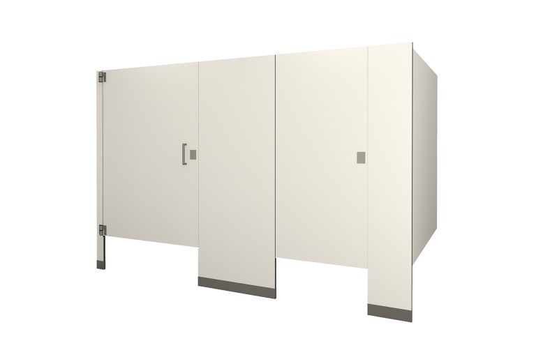 Phenolic Floor Mounted Ultra White Toilet Partition