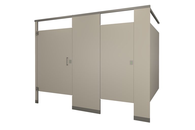 Phenolic Headrail Braced Daylight Toilet Partition