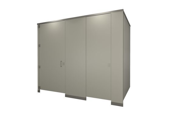 Elite Max Series Phenolic Headrail Braced Toilet Partitions