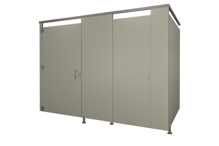 Phenolic Pedestal Mounted Dove Grey Toilet Partition