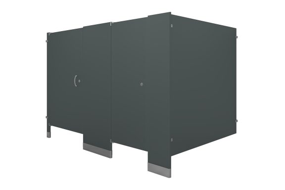 Elite Series Powder Coated Floor Mounted Toilet Partition