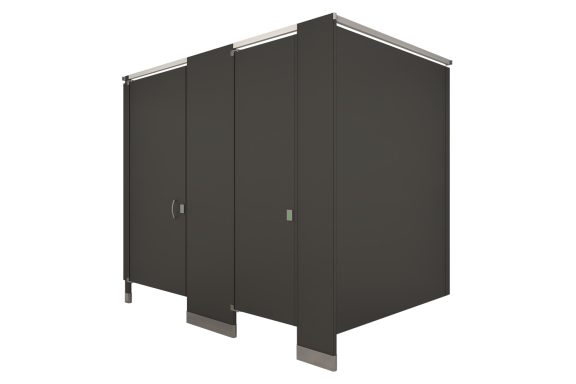 Elite Max Series Powder Coated Headrail Braced Toilet Partition