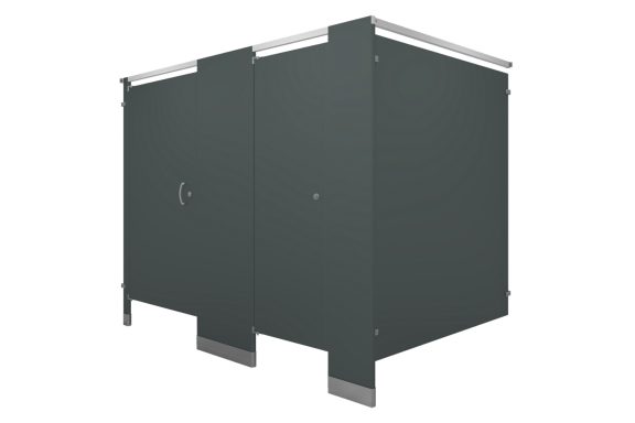 Elite Plus Series Powder Coated Headrail Braced Toilet Partition