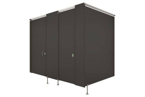 Elite Max Series Powder Coated Pedestal Mounted Toilet Partition