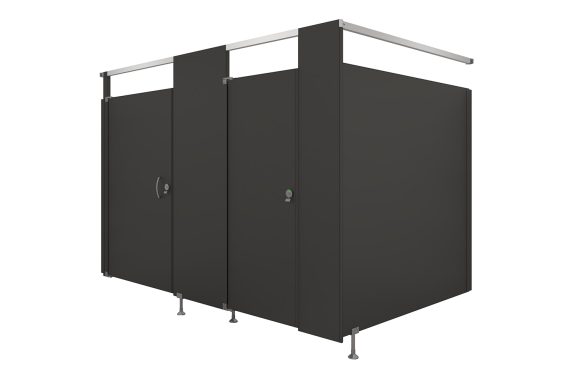 Elite Series Powder Coated Pedestal Mounted Toilet Partition